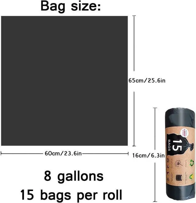 Alt view image 4 of 7 - Portable Toilet Bags, 30 Count 8 Gallon Thickened Compostable Trash Bags, 5 Gallon Bucket Liner, 30 Liter Camping Toilet Bags for Car Travel Outdoors, Long Trips, Boating.Emergency Toilet Bag for Car