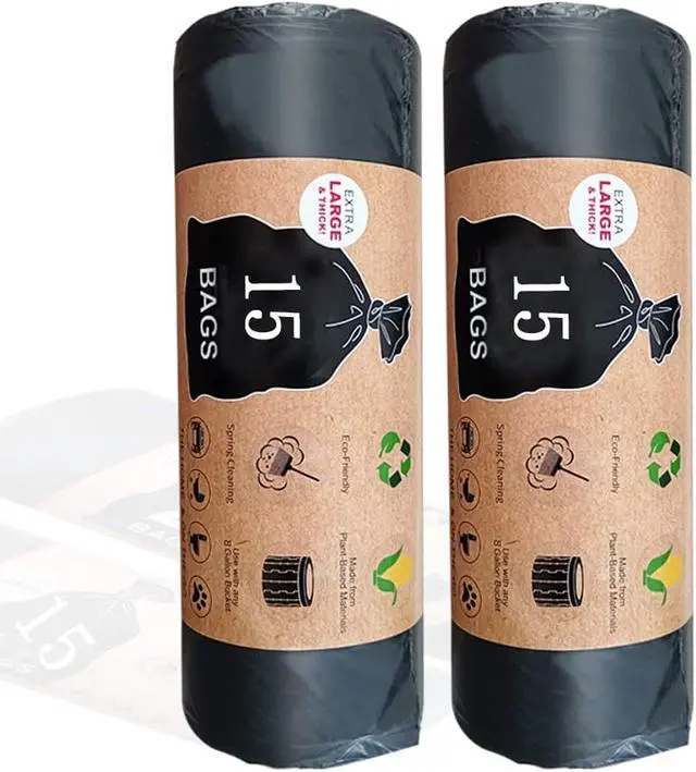 Alt view image 7 of 7 - Portable Toilet Bags, 30 Count 8 Gallon Thickened Compostable Trash Bags, 5 Gallon Bucket Liner, 30 Liter Camping Toilet Bags for Car Travel Outdoors, Long Trips, Boating.Emergency Toilet Bag for Car