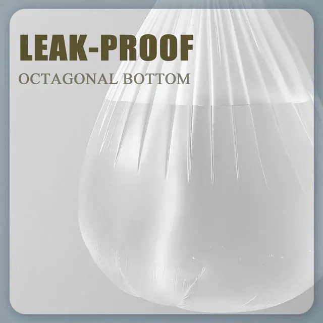 Alt view image 4 of 6 - Small Trash Bags - 108 Count 2.6 Gallon Trash Bags Bathroom Trash Bags, Small Garbage Bags for Office Bedroom Kitchen, White 2.6 Gal Small Trash Can Liners