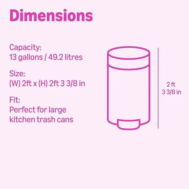 Alt view image 5 of 6 - Amazon Basics Extra Strong & Flex Tall Kitchen Drawstring Trash Bags, Tropical Island Scent, 13 Gallon, Tear Resistant with Odor Control, 40 Count