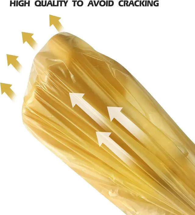 Alt view image 4 of 7 - 4 Gallon/60pcs Small Garbage Bags,Small Trash Bags,Gold