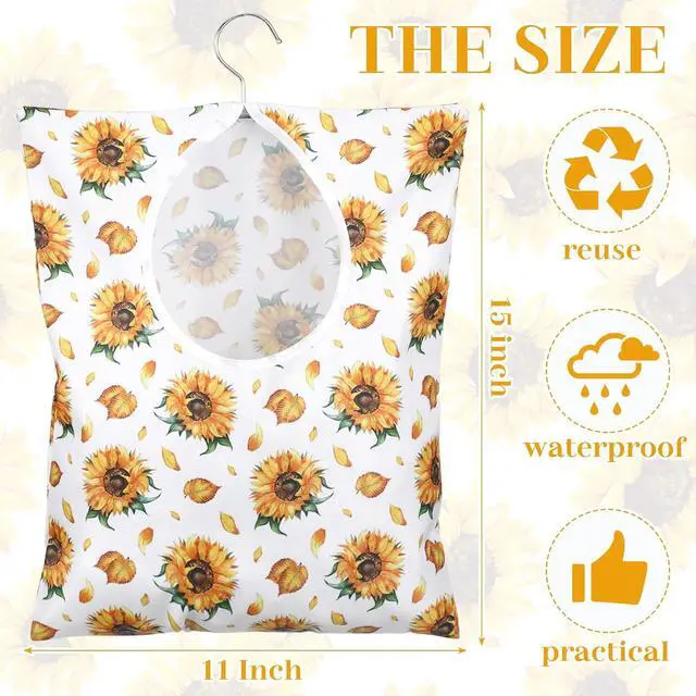 Alt view image 2 of 6 - Woanger 2 Pcs Clothes Pin Bag 15 X 11 In Clothespin Holder