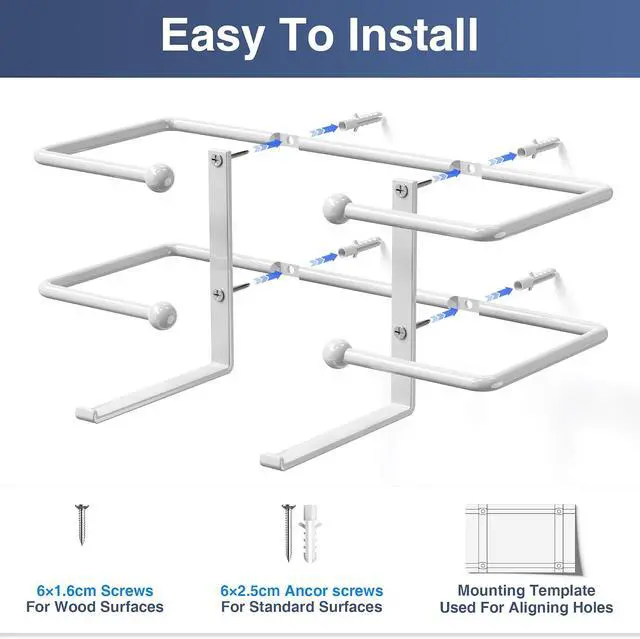 Alt view image 4 of 7 - Glove Box Dispenser Wall Mount, Metal Tissue Holder, White