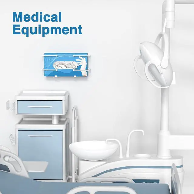 Alt view image 5 of 7 - Glove Box Dispenser Wall Mount, Metal Tissue Holder, White
