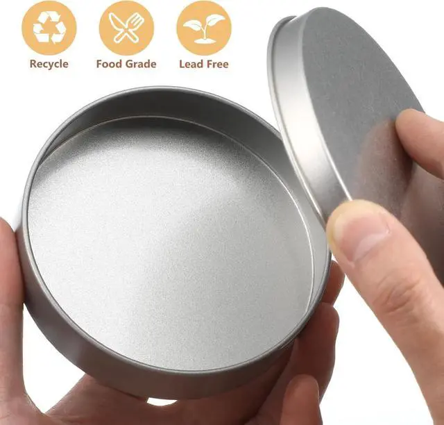 Alt view image 4 of 7 - iplusmile 10pcs Metal Sugar Candy Storage Boxes, Korean Candy Game Cookie Cutters Round Snack Case Tin Containers for Party Favor, Kitchen Home Use