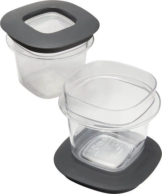Alt view image 3 of 6 - Rubbermaid Premier Easy Find Lids Food Storage Containers, 0.5 Cup, Gray, 2 Count