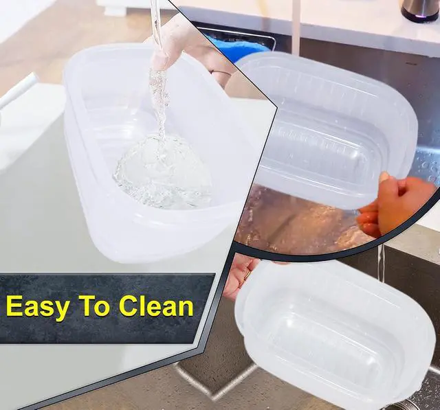 Alt view image 4 of 7 - Neez 5 Pack 17oz Plastic Food Storage Containers with Lids (2 Cups) - Small Freezer Storage Containers- Ideal For Snacks & Meal Prep - BPA Free, Reusable, Microwavable & Dishwasher Safe