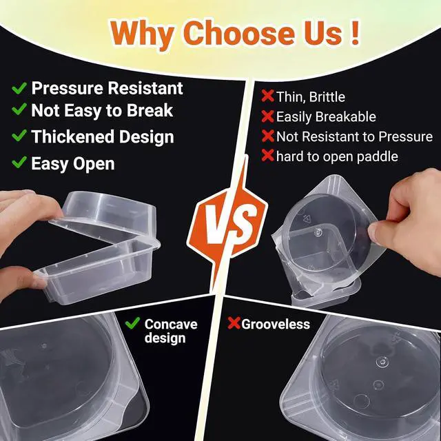Alt view image 4 of 7 - 3 Compartment Snack Containers with Lids & 9oz Meal Prep Containers, Reusable Snack Pack Containers, BPA-Free Leakproof Small Food Storage, Perfect for Work, Travel & On-the-Go (10 Sets)