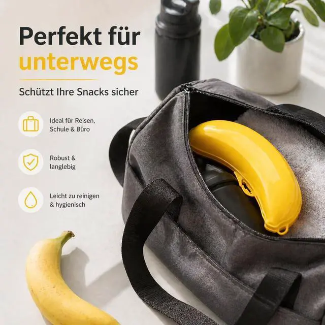 Alt view image 6 of 7 - Banana Keeper Guard, Reusable Outdoor Travel Case, Banana Protector, Kitchen Gadgets BPA-FREE Storage Pod, Storage Box for Picnic Camping, Keep Fresh