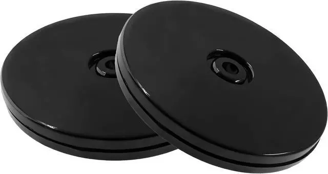Alt view image 7 of 7 - Bivethoi 4 Inch Turntable Mini Organizer, Black Rotating Tray, 2 Pack