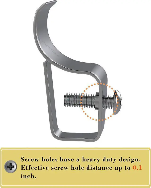 Alt view image 6 of 7 - NACETURE Vinyl Siding Hooks with Screws, Siding Clip for Hanging 12 Pack