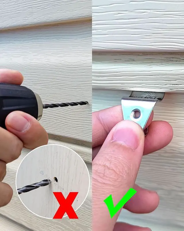 Alt view image 7 of 7 - NACETURE Vinyl Siding Hooks with Screws, Siding Clip for Hanging 12 Pack