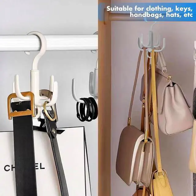 Alt view image 4 of 7 - 4Pcs Belt Hanger, Tie Hanger, Belt Organizer for Closet (Gray)