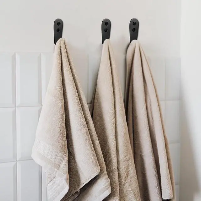 Alt view image 4 of 7 - CGBE 4 Pack Coat Hooks for Wall, Stainless Steel Heavy Duty Outdoor Hooks