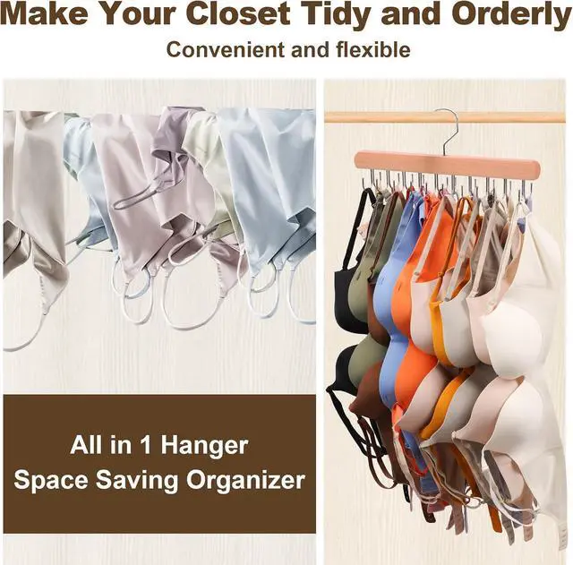 Alt view image 4 of 7 - 2 Pack Tank Top Hanger, Bra Hangers for Closet Organizer & Storage