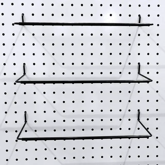 Alt view image 2 of 7 - 5 Pack Extendable Pegboard Paper Towel Holder,Pegboard Hook for Workshop,Garage,Kitchen,Laundry Room,Bathroom etc.