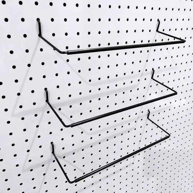 Alt view image 3 of 7 - 5 Pack Extendable Pegboard Paper Towel Holder,Pegboard Hook for Workshop,Garage,Kitchen,Laundry Room,Bathroom etc.