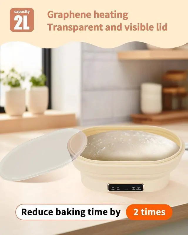 Alt view image 4 of 7 - XPXKJ Heating Bread Proofing Basket (11.1×7.2×4.2'')