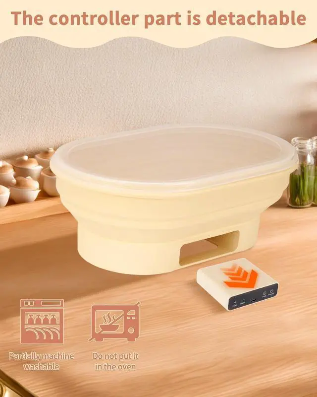 Alt view image 7 of 7 - XPXKJ Heating Bread Proofing Basket (11.1×7.2×4.2'')