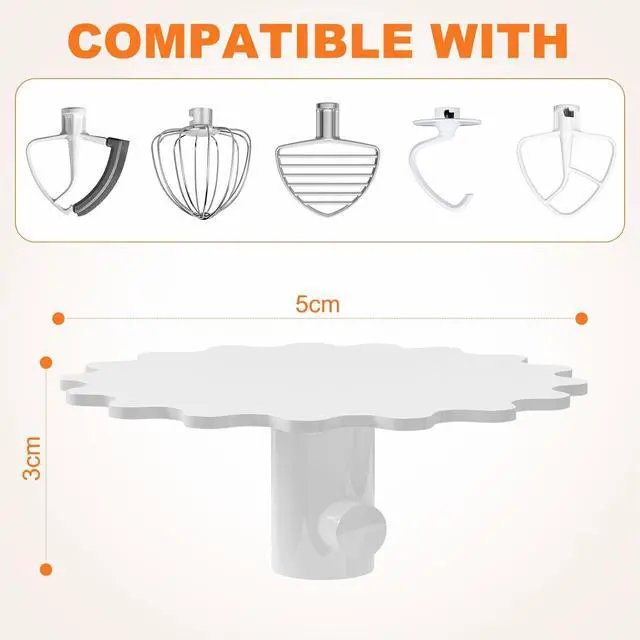 Alt view image 4 of 7 - 4 Pack Stand Mixer Attachment Holders for Kitchenaid Mixer Accessories