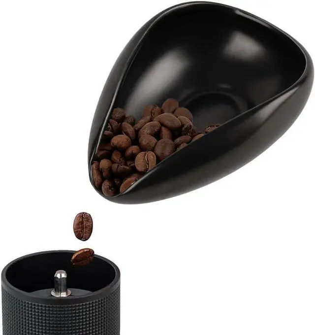 Main image of watchget Ceramic Coffee Dosing Cup & Tea Storage Tray, Black