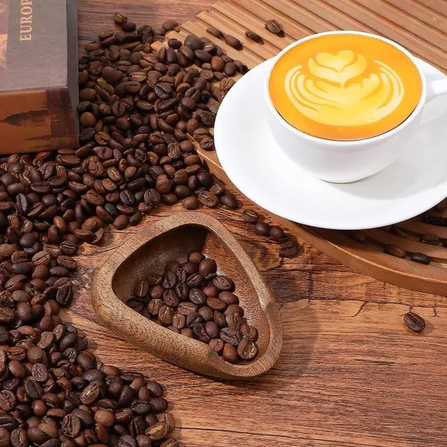 Alt view image 7 of 7 - Walnut Wood Espresso Accessories, Coffee Bean Dosing Cup, Wood Measuring Cups, Single Tray, Measuring Tool for Tea Enthusiasts, Bar Use, Camping Gym & Home Use, Static Reduction Precise Measuring