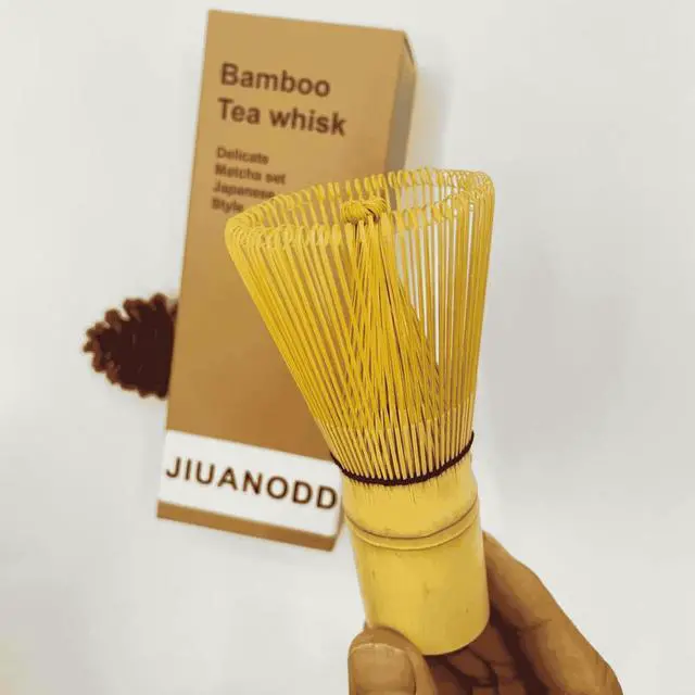 Alt view image 6 of 7 - Matcha Whisk and Holder - Chasen, Bamboo Matcha Whisk Set and Stand, Tea Spoon, Scoop, Japanese Traditional Matcha Tea Whisk Tools, Ceremony Gift