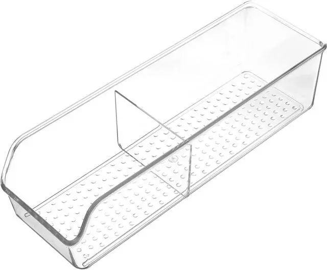 Alt view image 2 of 7 - Small Clear Acrylic Tea Bag Storage Organizer, Acrylic Drink Packet Organizer, Clear Small Tea Packet Storage Box for Drawer, Pantry, Kitchen, Countertop, Tea Bar, 1 Pack