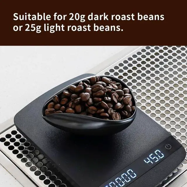 Alt view image 4 of 7 - watchget Ceramic Coffee Dosing Cup & Tea Storage Tray, Black