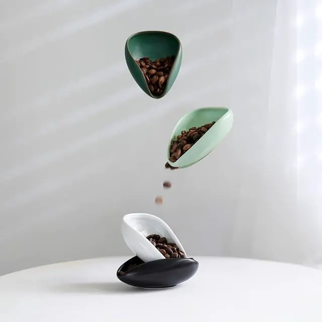 Alt view image 5 of 7 - watchget Ceramic Coffee Dosing Cup & Tea Storage Tray, Black