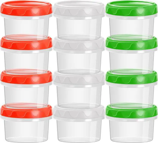 Main image of EONJOE 2oz Airtight Small Plastic Food Storage Containers with Lids, 12pcs