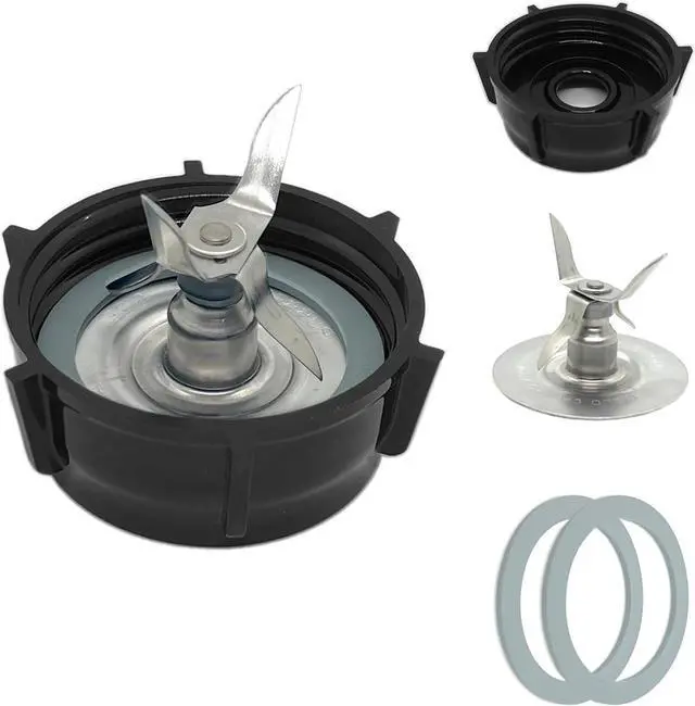 Main image of for Oster Blender Replacement Parts Blender Ice Crusher Blade with Jar Base Cap and Two Rubber O Ring Sealing Ring Gasket, Compatible with Oster Osterizer Blenders Accessories