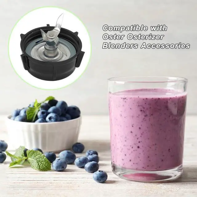 Alt view image 5 of 5 - for Oster Blender Replacement Parts Blender Ice Crusher Blade with Jar Base Cap and Two Rubber O Ring Sealing Ring Gasket, Compatible with Oster Osterizer Blenders Accessories