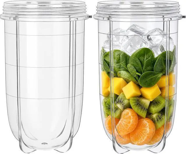 Main image of 2 Pack 16oz Replacement Cups for Magic Bullet 250W Blender