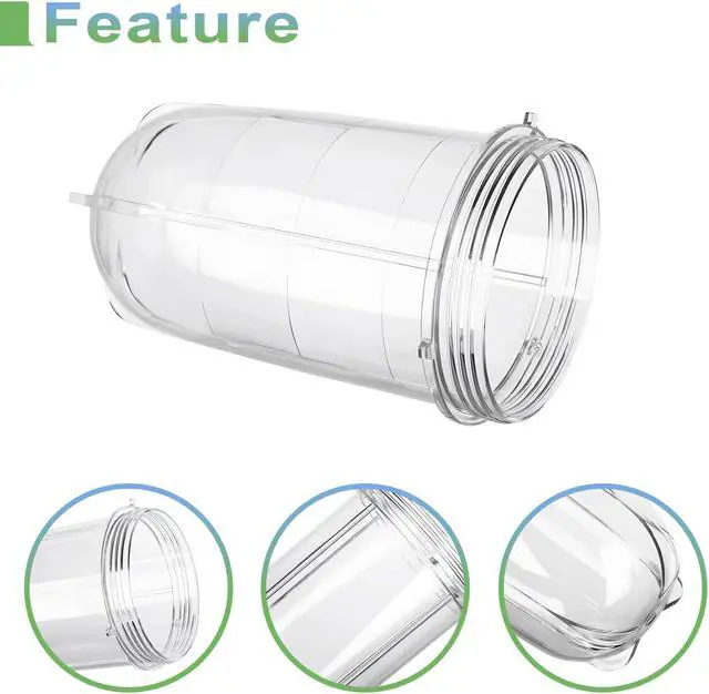 Alt view image 4 of 7 - 2 Pack 16oz Replacement Cups for Magic Bullet 250W Blender