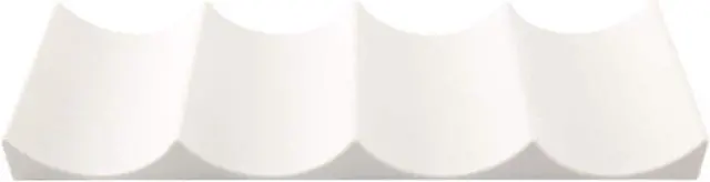 Main image of European Style Wine Rack, Modern Wave Shape Anti Slip Table Top Home Fridge Shelf, Wine Rack Countertops Display Stand Kitchen Storage Can Bottle Holder(Milky White,Size:1pc)