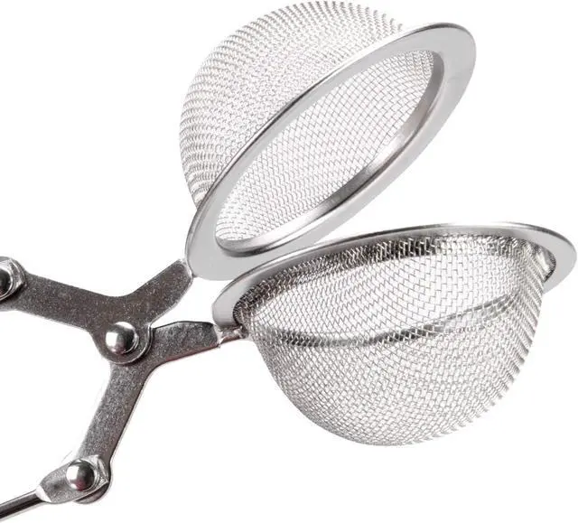 Alt view image 3 of 7 - Snap Ball Tea Strainer, JEXCULL 3 Pack Premium Stainless Steel Tea Strainer with Handle for Loose Leaf Tea Fine Mesh Tea Balls Filter Infusers (Normal)