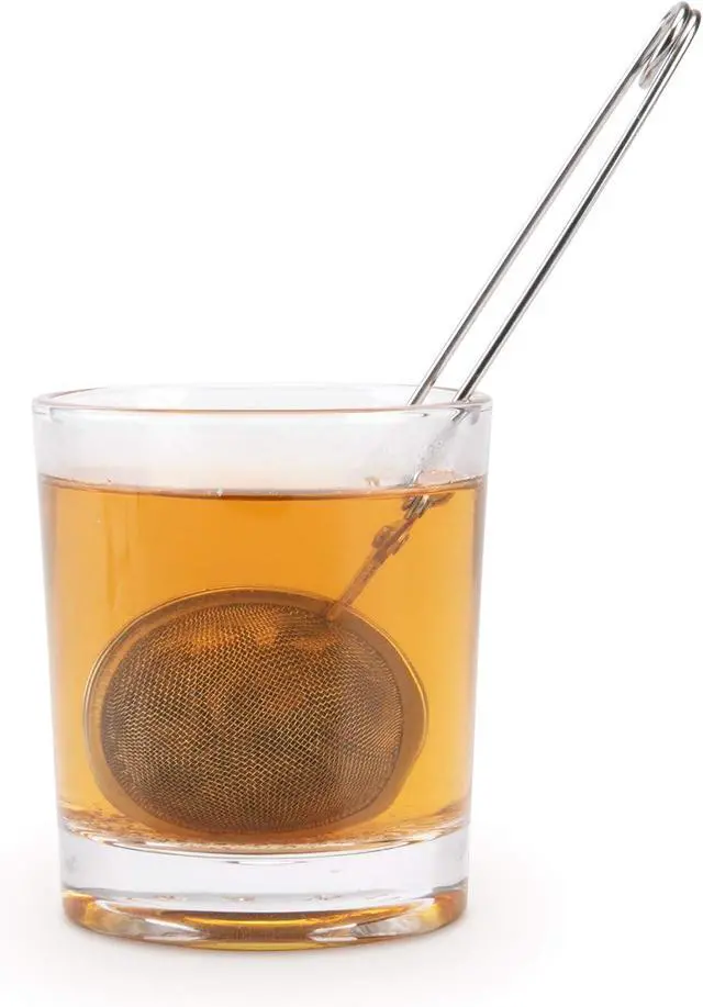 Alt view image 6 of 7 - Snap Ball Tea Strainer, JEXCULL 3 Pack Premium Stainless Steel Tea Strainer with Handle for Loose Leaf Tea Fine Mesh Tea Balls Filter Infusers (Normal)