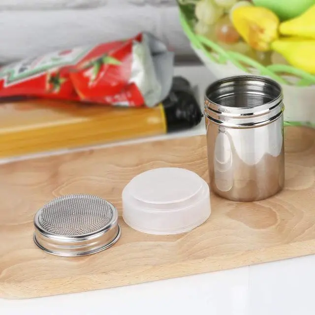 Alt view image 5 of 7 - Accmor Powdered Sugar Shaker Duster, Cinnamon Shaker Flour Shaker Sifter, Fine Mesh Stainless Steel Dredge for Sugar Flour Cinnamon Cocoa Coffee Bar, 6 Ounce, 1 Pack