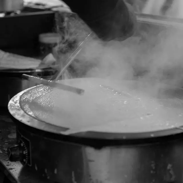 Alt view image 3 of 6 - Echaprey T-Shaped Stainless Steel Crepe Batter Spreader, Large Pan Maker