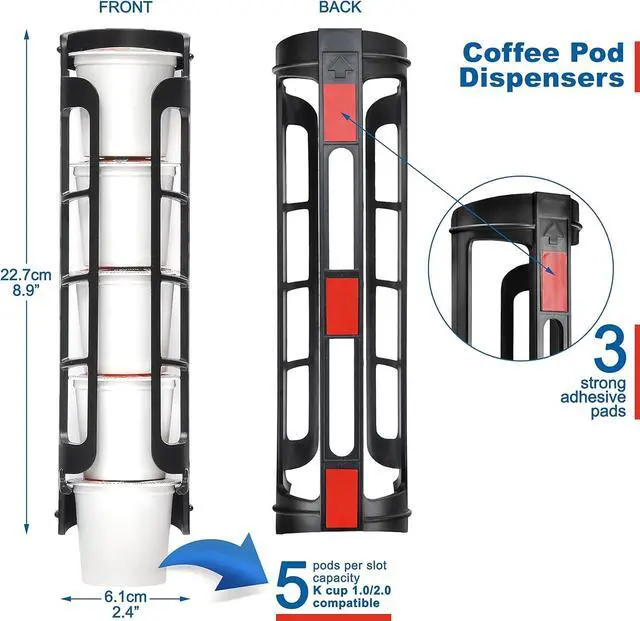 Alt view image 4 of 7 - STORAGENIE Coffee Pod Holder for Keurig, Stores 10 Pods