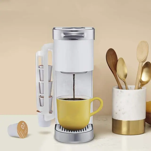 Alt view image 3 of 7 - STORAGENIE Coffee Pod Holder for Keurig K-cup, Side Mount K Cup Storage, Coffee Pod Organizer, Perfect for Small Counters (2 Pack| For 10 K-Cups, White)
