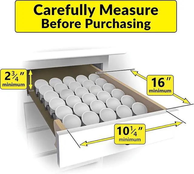 Alt view image 5 of 7 - Lynk Professional® Coffee Pod Tray 6-Tier Heavy Gauge Steel Drawer Organizer for Kitchen Cabinets, compatible with Keurig K-Cup pods, Silver Metallic