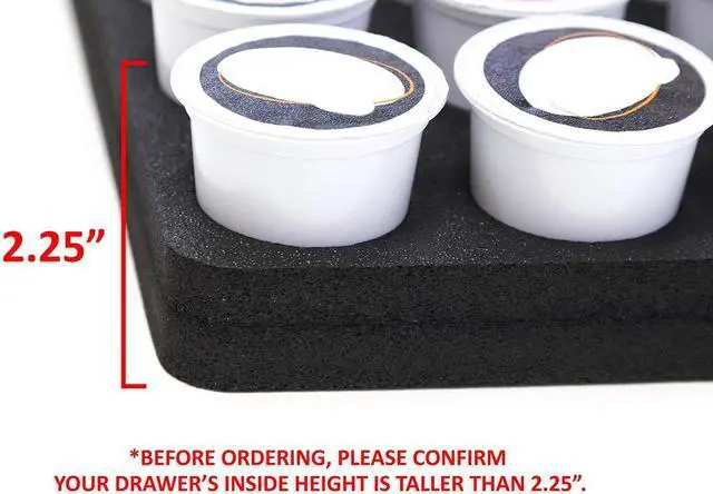 Alt view image 5 of 7 - Polar Whale Coffee Pod Storage Organizer Slim Tray Drawer Insert for Kitchen Home Office Waterproof Washable 12.5 X 12.5 Inches Holds 36 Compatible with Keurig K-Cup Made In The USA