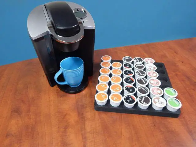 Alt view image 7 of 7 - Polar Whale Coffee Pod Storage Organizer Slim Tray Drawer Insert for Kitchen Home Office Waterproof Washable 12.5 X 12.5 Inches Holds 36 Compatible with Keurig K-Cup Made In The USA