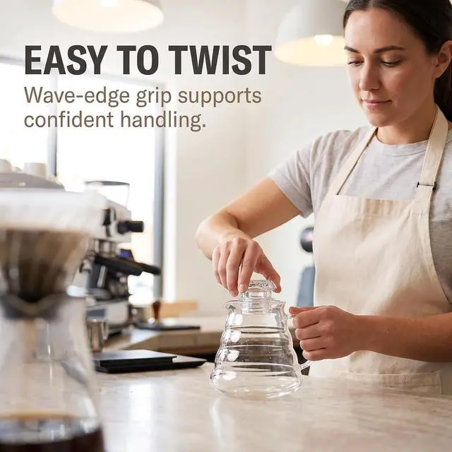 Alt view image 3 of 7 - Clear Glass Replacement Top for Coffee Percolators - Transparent Knob Lid Compatible with Coffee Pots and Espresso Machines, Durable Brewing Accessories for Coffee Maker Parts