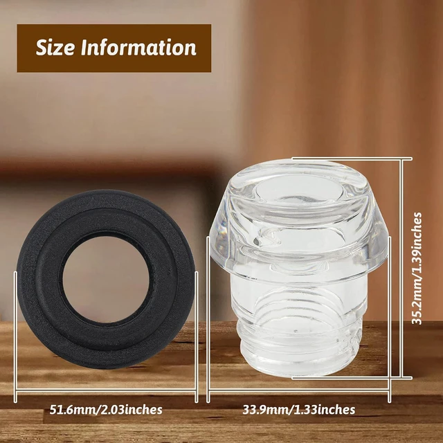 Alt view image 2 of 7 - Coffee Percolators Knob Top and Washer Ring, 2 Sets Camping Coffee Pot Top Replacement Parts, Compatible with Farberware Coffee Maker