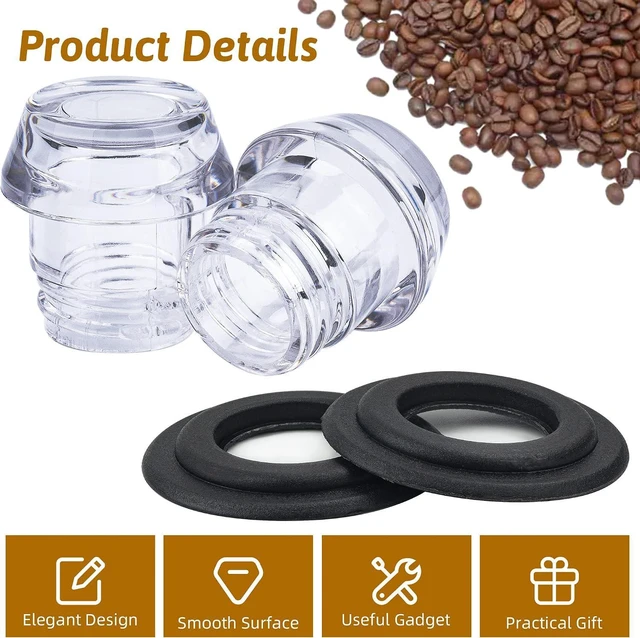 Alt view image 4 of 7 - Coffee Percolators Knob Top and Washer Ring, 2 Sets Camping Coffee Pot Top Replacement Parts, Compatible with Farberware Coffee Maker