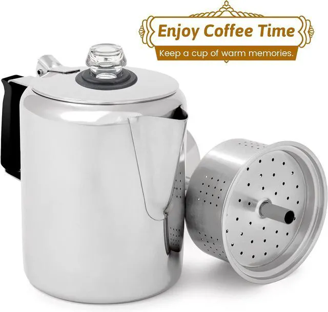 Alt view image 6 of 7 - Coffee Percolators Knob Top and Washer Ring, 2 Sets Camping Coffee Pot Top Replacement Parts, Compatible with Farberware Coffee Maker