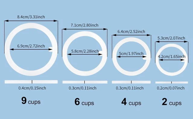 Alt view image 4 of 7 - Sivaphe 6 Cups Stovetop Espresso Coffee Maker Replacement Infuser Parts Only for Stainless Steel Italian Moka Pot, 1 Filter and 3 Silicone Gasket Seals